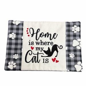 Hand Crafted Mug Rug Coaster Embroidered Cotton Fabric Padded Absorbs Liquid